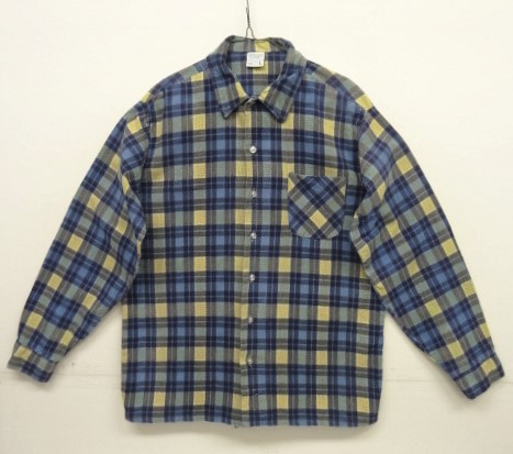 画像: 70'S JC PENNEY フランネル プリントネルシャツ チェック柄 ジャマイカ製 (VINTAGE) 「L/S Shirt」入荷しました。