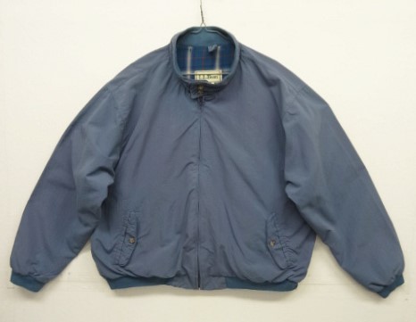 画像: 80'S LL Bean "裏地オンブレチェック" ナイロン ドリズラージャケット ブルー (VINTAGE) 「Jacket」入荷しました。