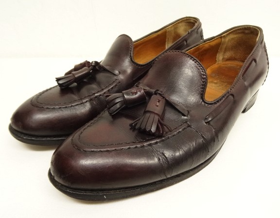 画像: ALDEN x BROOKS BROTHERS 06598 カーフレザー タッセルローファー バーガンディ USA製 (VINTAGE) 「Shoes」入荷しました。