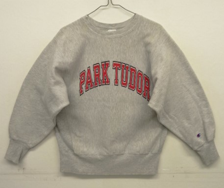 画像: 90'S CHAMPION "PARK TUDOR" 刺繍タグ リバースウィーブ グレー USA製 (VINTAGE) 「Sweat Shirt」入荷しました。