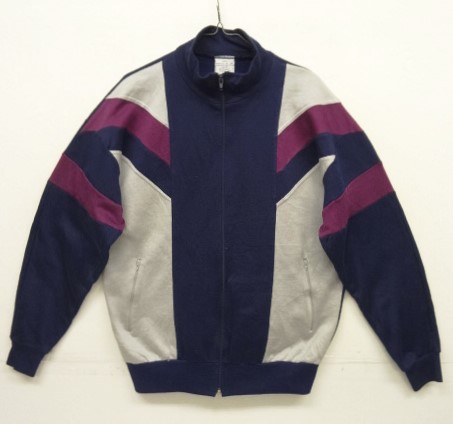 画像: ユーロヴィンテージ UNKNOWN トラックジャケット ネイビー/パープル/グレー (VINTAGE) 「Jacket」入荷しました。