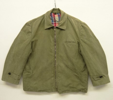 画像: 70'S ユーロヴィンテージ UNKNOWN 裏地チェック コットンジャケット カーキ (VINTAGE) 「Jacket」入荷しました。