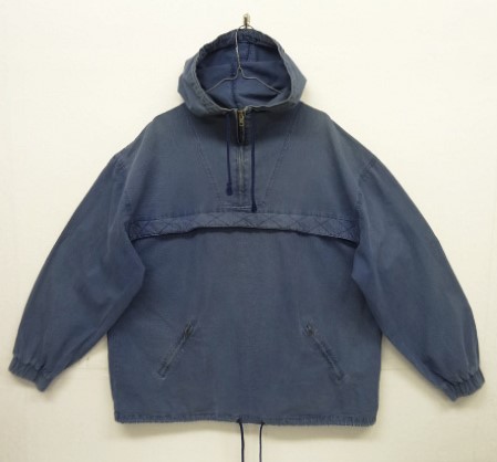 画像: ユーロヴィンテージ UNKNOWN コットン ハーフジップ アノラック フェードネイビー (VINTAGE) 「Jacket」入荷しました。