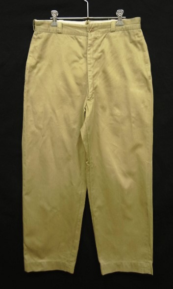 画像: 60'S アメリカ軍 US ARMY コットン100% チノパンツ PRENTICEブラスジップ (VINTAGE) 「Bottoms」入荷しました。