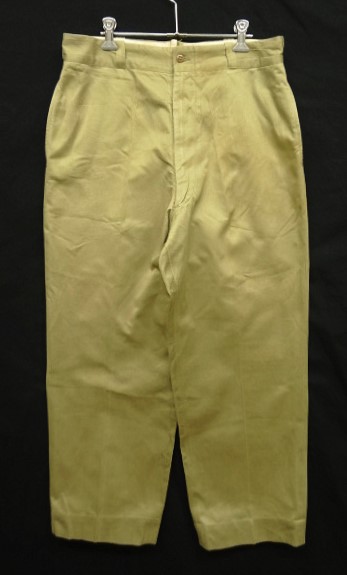 画像: 60'S アメリカ軍 US ARMY コットン100% チノパンツ TALONブラスジップ (VINTAGE) 「Bottoms」入荷しました。