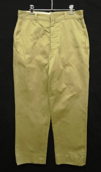 画像: 70'S アメリカ軍 US ARMY コットン100% チノパンツ RAPIDアルミジップ (VINTAGE) 「Bottoms」入荷しました。