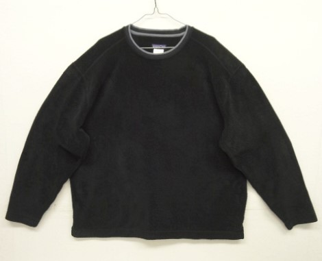 画像: 05'S PATAGONIA "RHYTHM" 刺繍入り フリース クルーネック ブラック (VINTAGE) 「Sweat Shirt」入荷しました。