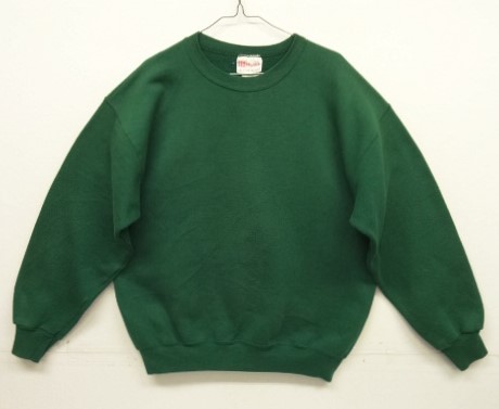 画像: 90'S HANES "PREMIUM WEIGHT" クルーネック スウェットシャツ グリーン USA製 (VINTAGE) 「Sweat Shirt」入荷しました。