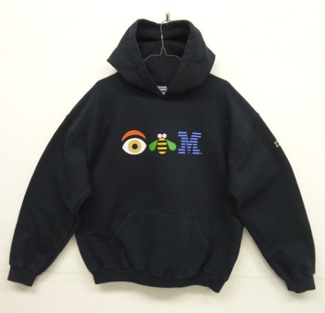 画像: 00'S GILDAN "IBM" フロント＆袖プリント スウェットパーカー ブラック (VINTAGE) 「Parka」入荷しました。