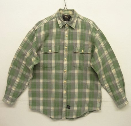 画像: 90'S RRL 初期 三ツ星タグ フランネル ワークシャツ チェック柄 (VINTAGE) 「L/S Shirt」入荷しました。