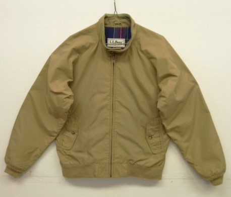 画像: 90'S LL Bean "裏地チェック" ナイロン ドリズラージャケット タン (VINTAGE) 「Jacket」入荷しました。