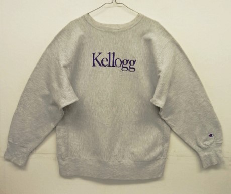 画像: 90'S CHAMPION "KELLOGG" 刺繍タグ リバースウィーブ グレー USA製 (VINTAGE) 「Sweat Shirt」入荷しました。