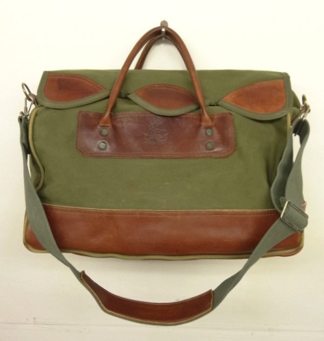 画像: 70'S UNKNOWN キャンバス/レザー トラベルバッグ オリーブ/ブラウン USA製 (VINTAGE) 「Bag」入荷しました。