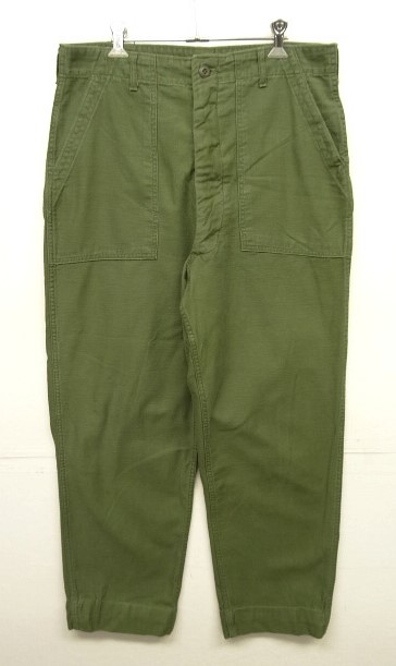 画像: 70'S アメリカ軍 US ARMY "OG107" コットンサテン ベイカーパンツ W36L33 (VINTAGE) 「Bottoms」入荷しました。