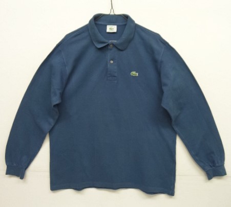 画像: 80'S CHEMISE LACOSTE 長袖 ポロシャツ ブルー フランス製 (VINTAGE) 「L/S Shirt」入荷しました。