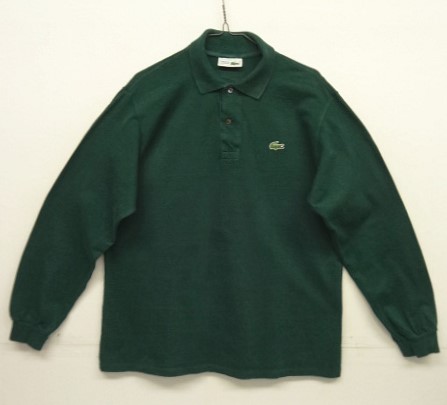 画像: 70'S CHEMISE LACOSTE 長袖 ポロシャツ ダークグリーンヘザー フランス製 (VINTAGE) 「L/S Shirt」入荷しました。