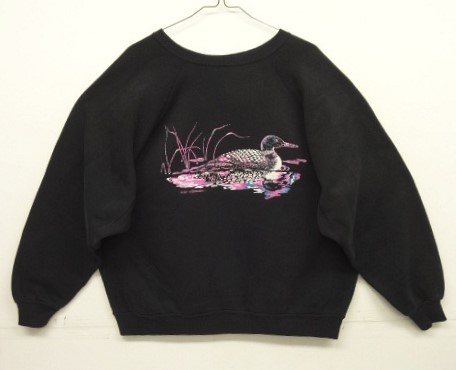 画像: 80'S UNKNOWN 脇の下ガゼット付き ラグランスリーブ スウェットシャツ ブラック (VINTAGE) 「Sweat Shirt」入荷しました。