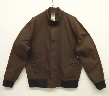 画像: CARHARTT コーティングコットン チンスト付き スタンドカラー ドリズラージャケット ダークブラウン (VINTAGE) 「Jacket」入荷しました。