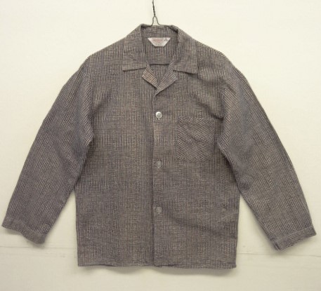 画像: 70'S SEARS 三角タグ フランネル オープンカラー パジャマシャツ チェック柄 (VINTAGE) 「L/S Shirt」入荷しました。