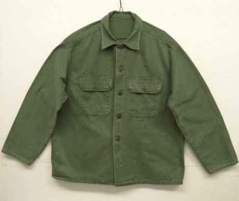 画像: 60'S アメリカ軍 US ARMY "1st MODEL" OG107 コットンサテン ユーティリティシャツ (VINTAGE) 「L/S Shirt」入荷しました。