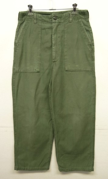 画像: 60'S アメリカ軍 US ARMY "OG107" コットンサテン ベイカーパンツ PRENTICEアルミジップ (VINTAGE) 「Bottoms」入荷しました。