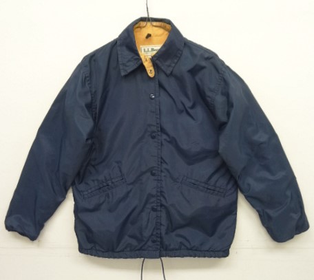 画像: 80'S LL Bean チンスト付き ナイロン コーチジャケット ネイビー USA製 (VINTAGE) 「Jacket」入荷しました。