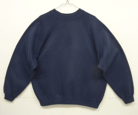 画像: 90'S HANES クルーネック ラグランスリーブ スウェットシャツ ネイビー (VINTAGE) 「Sweat Shirt」入荷しました。