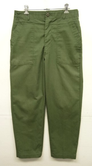 画像: 70'S アメリカ軍 US ARMY "OG507" コットンポリ ベイカーパンツ W32L29 IDEALジップ (VINTAGE) 「Bottoms」入荷しました。