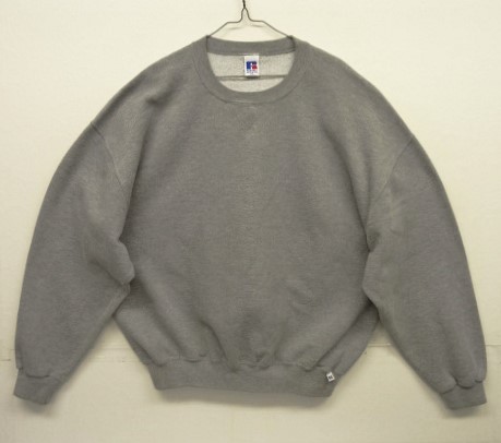 画像: 90'S RUSSELL ATHLETIC 前Vガゼット付き クルーネック スウェットシャツ グレー (VINTAGE) 「Sweat Shirt」入荷しました。