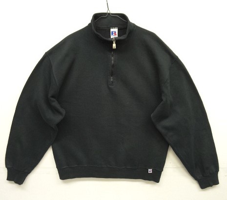 画像: 90'S RUSSELL ATHLETIC ハーフジップ スウェットシャツ ブラック (VINTAGE) 「Sweat Shirt」入荷しました。