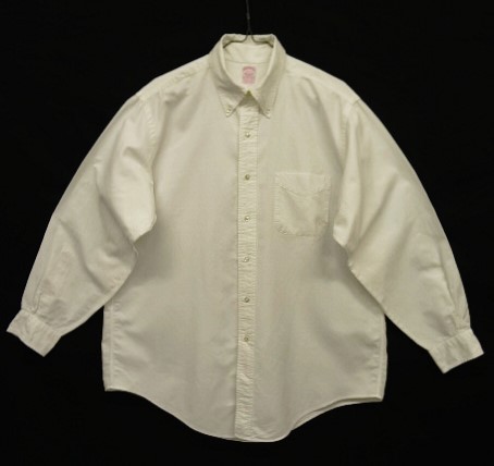 画像: 90'S BROOKS BROTHERS "MAKERS" オックスフォード BDシャツ ホワイト USA製 (VINTAGE) 「L/S Shirt」入荷しました。