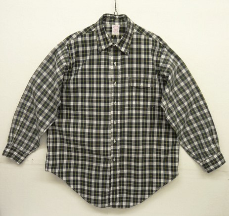 画像: 80'S BROOKS BROTHERS "MAKERS" フラップ付きポケット ポプリンシャツ タータンチェック USA製 (VINTAGE) 「L/S Shirt」入荷しました。