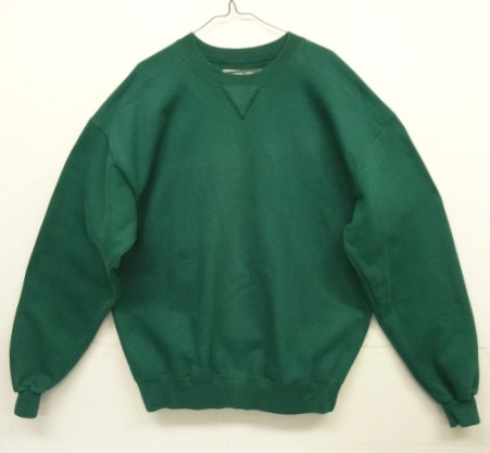 画像: 80'S LL Bean by RUSSELL ATHLETIC 前Vガゼット スウェットシャツ グリーン USA製 (VINTAGE) 「Sweat Shirt」入荷しました。