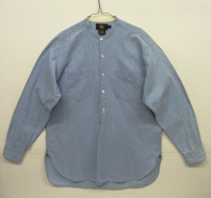 画像: 90'S RRL 初期 三ツ星タグ バンドカラー マチ付き シャンブレーシャツ (VINTAGE) 「L/S Shirt」入荷しました。