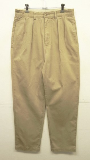 画像: 90'S RALPH LAUREN "ANDREW PANT" ツープリーツ チノパンツ ベージュ (VINTAGE) 「Bottoms」入荷しました。