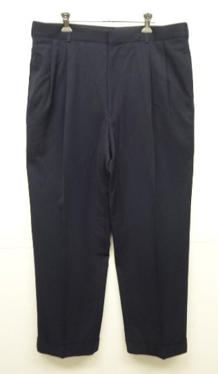 画像: RALPH LAUREN "PURPLE LABEL" ツープリーツ ウールパンツ ネイビー イタリア製 (USED) 「Bottoms」入荷しました。