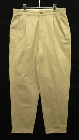 画像: 90'S RALPH LAUREN "HAMMOND PANT" ツープリーツ チノパンツ ベージュ (VINTAGE) 「Bottoms」入荷しました。