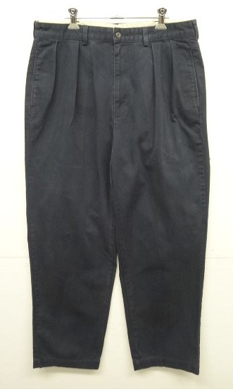 画像: 90'S RALPH LAUREN "ANDREW PANT" ツープリーツ チノパンツ ネイビー (VINTAGE) 「Bottoms」入荷しました。