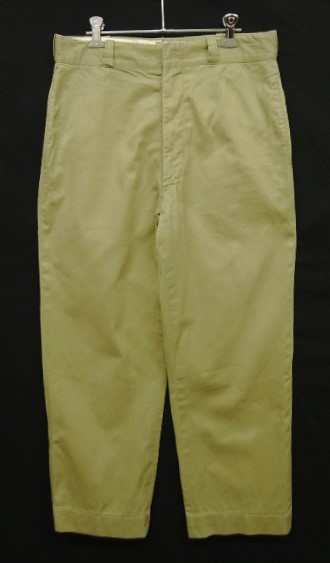 画像: 70'S アメリカ軍 USMC コットン100% フラップ付きポケット チノパンツ RAPID製アルミジップ W33L31 (VINTAGE) 「Bottoms」入荷しました。