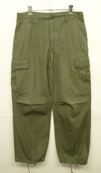 画像: 60'S アメリカ軍 US ARMY "JUNGLE FATIGUE" リップストップ カーゴパンツ S-R (VINTAGE) 「Bottoms」入荷しました。