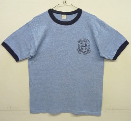 画像: 70'S SPORTSWEAR シングルステッチ 半袖 リンガーTシャツ ブルーヘザー (VINTAGE) 「T-Shirt」入荷しました。