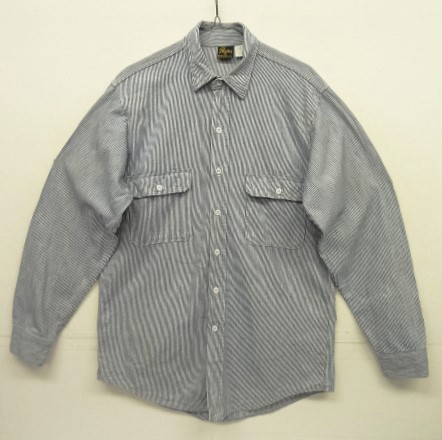 画像: 80'S PRENTISS コットン100% ヒッコリーストライプシャツ USA製 (VINTAGE) 「L/S Shirt」入荷しました。