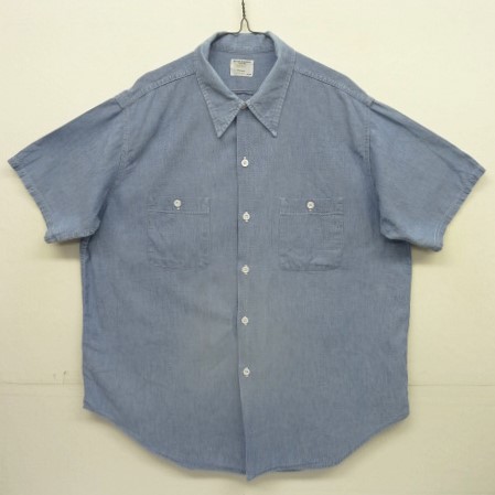 画像: 70'S BIG MAC コットン100% 半袖 シャンブレーシャツ ブルー USA製 (VINTAGE) 「S/S Shirt」入荷しました。