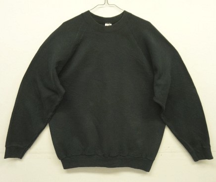 画像: 90'S FRUIT OF THE LOOM ラグランスリーブ スウェットシャツ ブラック USA製 (VINTAGE) 「Sweat Shirt」入荷しました。