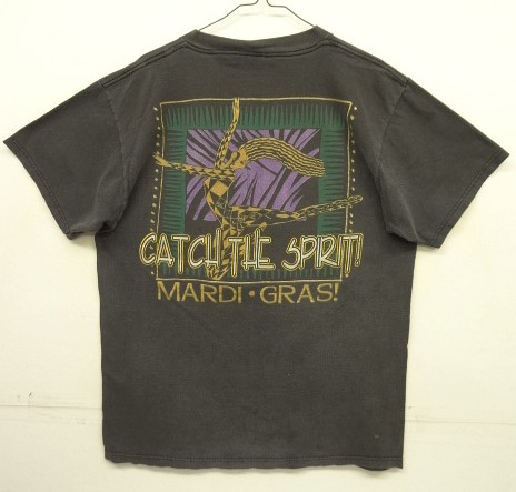 画像: 90'S MARDI GRAS! 両面プリント 半袖 Tシャツ フェードブラック (VINTAGE) 「T-Shirt」入荷しました。