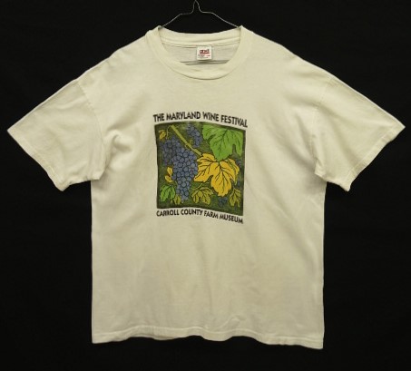 画像: 90'S THE MARYLAND WINE FESTIVAL シングルステッチ 半袖 Tシャツ ホワイト USA製 (VINTAGE) 「T-Shirt」入荷しました。