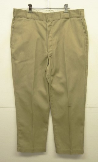 画像: 90'S DICKIES 874 股下ガゼット付き ワークパンツ ベージュ TALON製ジップ W38L29 USA製 (VINTAGE) 「Bottoms」入荷しました。