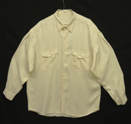 画像: 90'S PERRY ELLIS レーヨン100% 長袖 シャツ ナチュラル (VINTAGE) 「L/S Shirt」入荷しました。