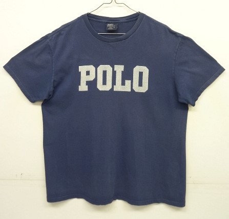 画像: 90'S RALPH LAUREN "POLOプリント" 半袖 Tシャツ ネイビー (VINTAGE) 「T-Shirt」入荷しました。