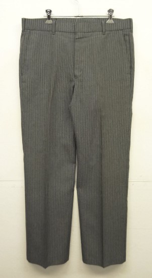 画像: 80'S LEVIS "ACTION SLACKS" スラックス チャコール/チョークストライプ TALONジップ (VINTAGE) 「Bottoms」入荷しました。